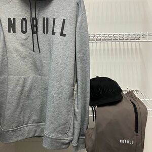 NOBULL sweatshirt, sweatpants, and hat